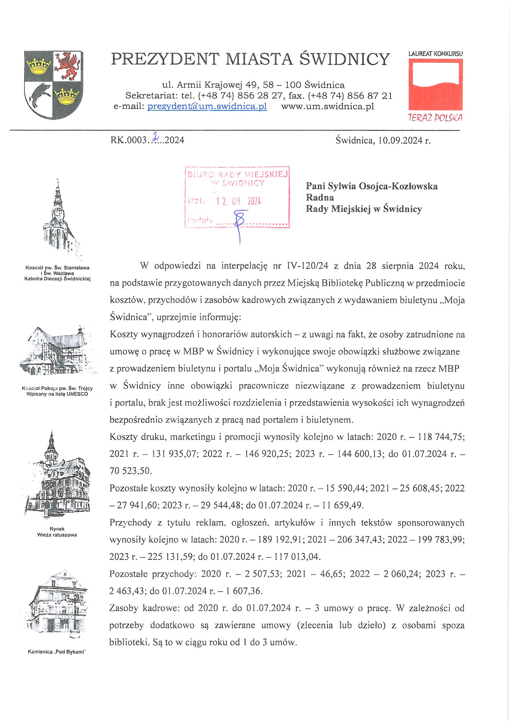 interpelacja nr IV 120 24 odp1 Strona 1