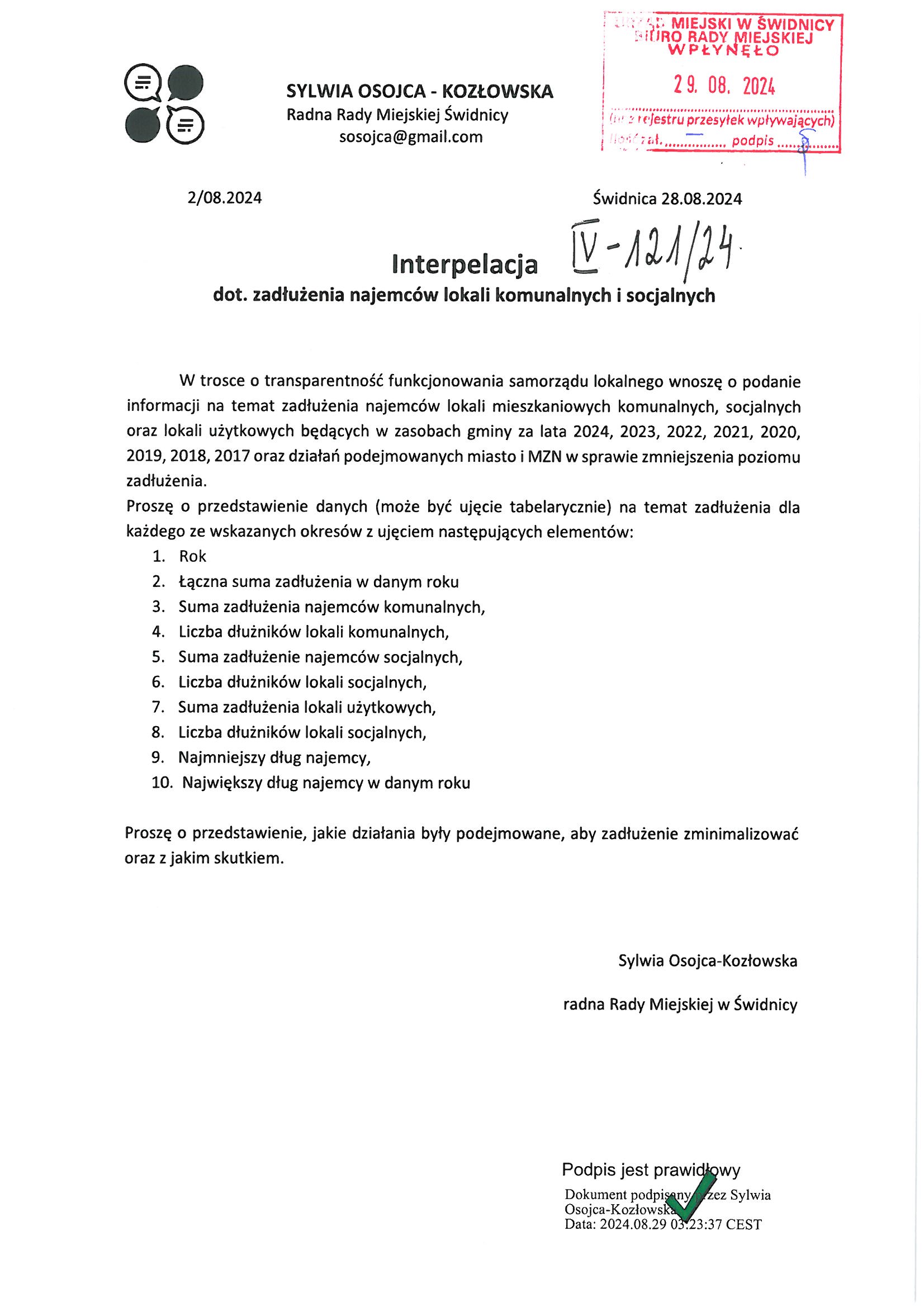 interpelacja nr IV 121 24