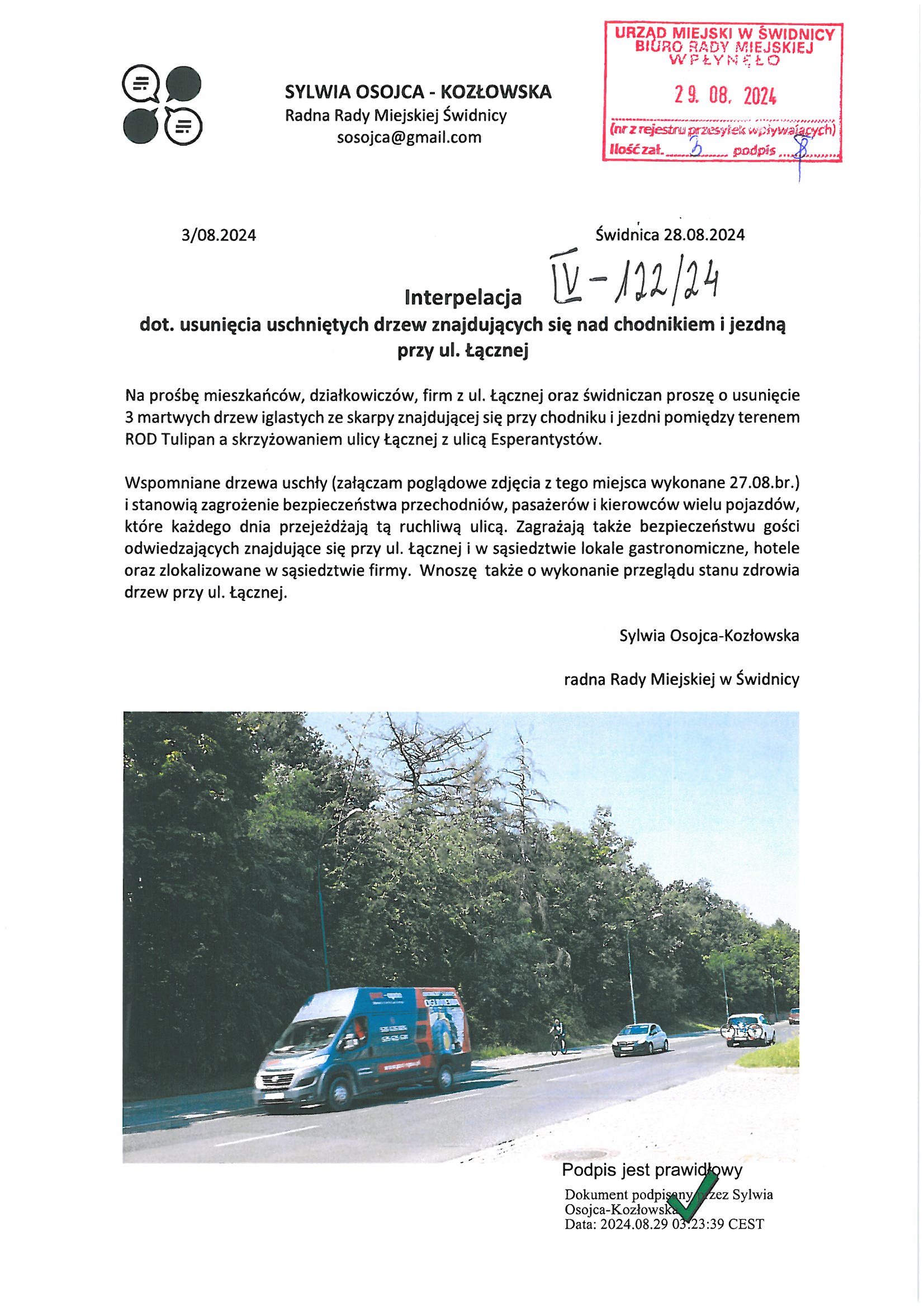 interpelacja nr IV 122 24 Strona 1