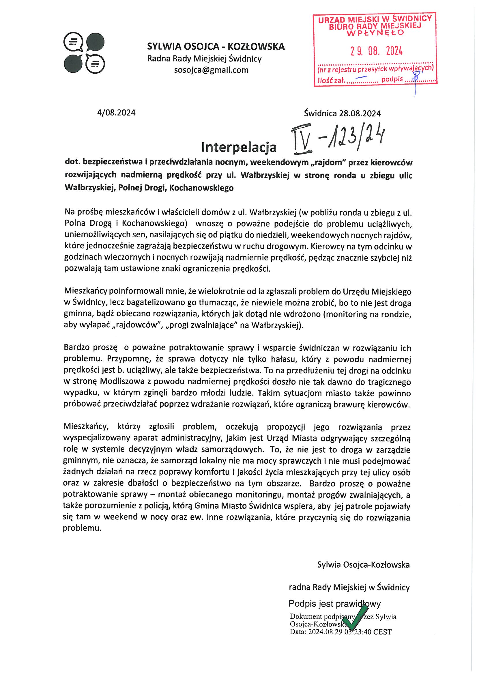 interpelacja nr IV 123 24