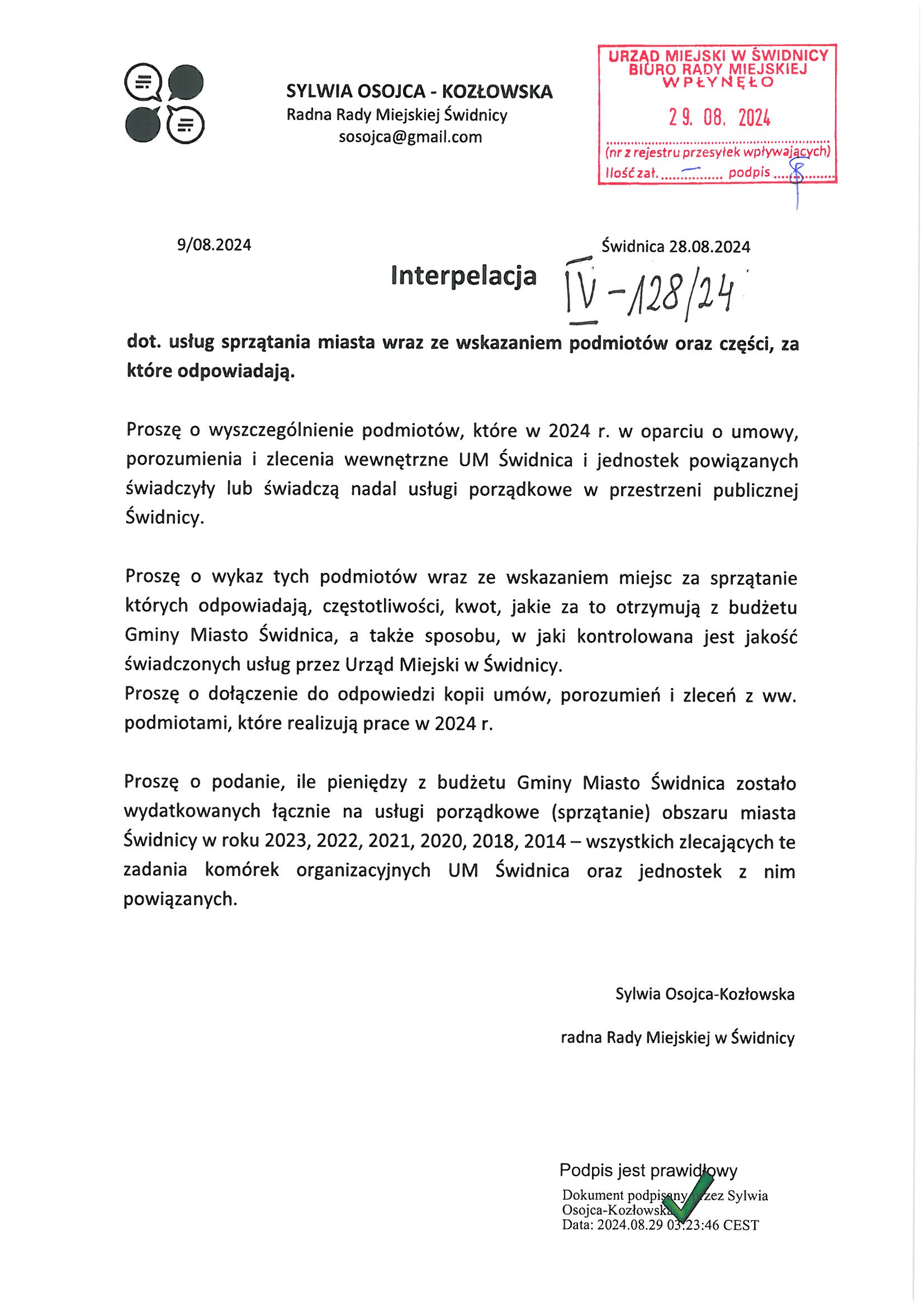 interpelacja nr IV 128 24