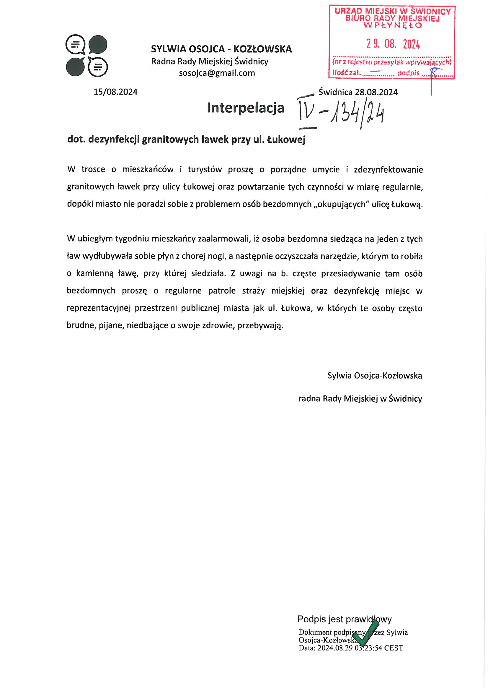 interpelacja nr IV 134 24