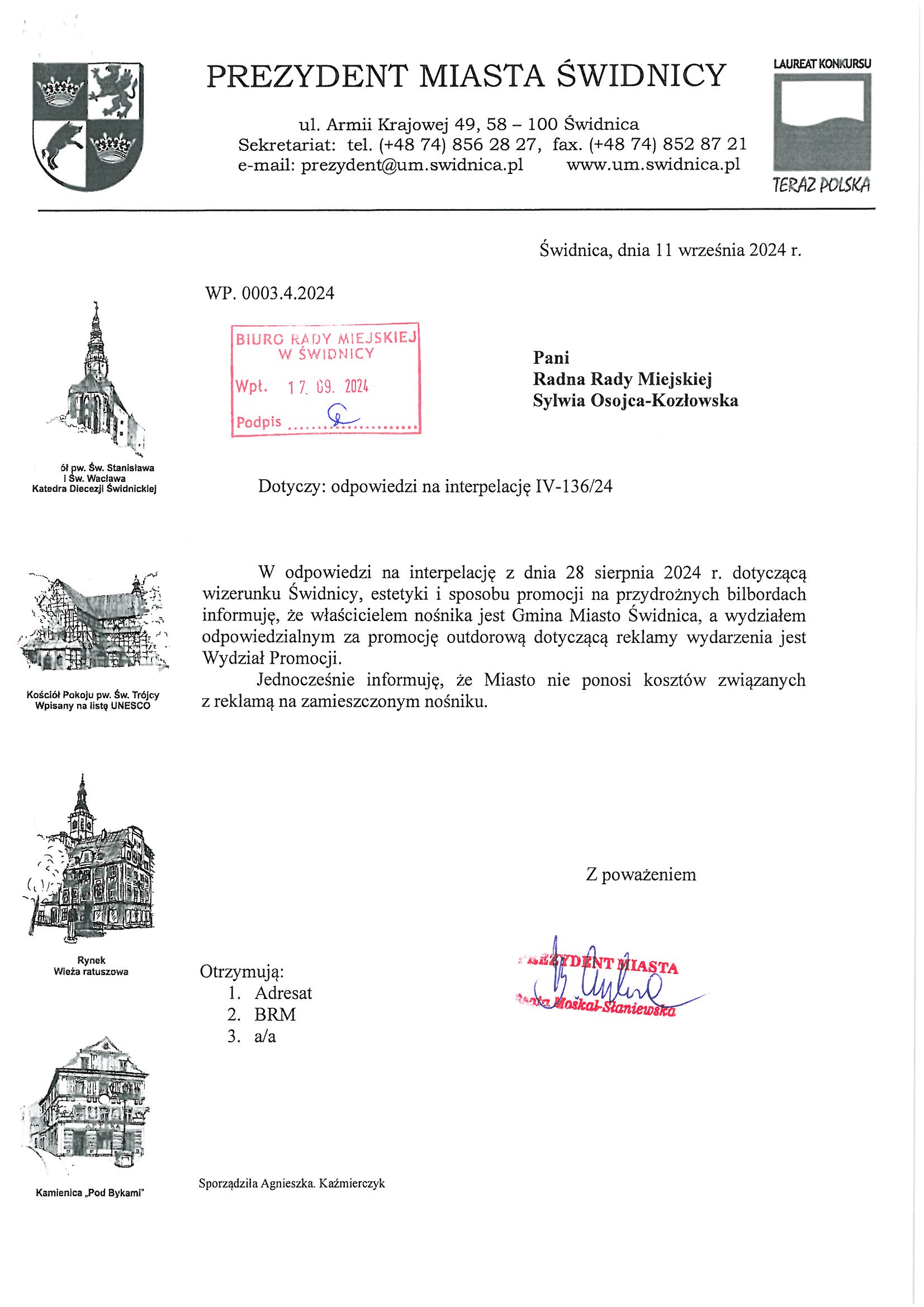 interpelacja nr IV 136 24 opd