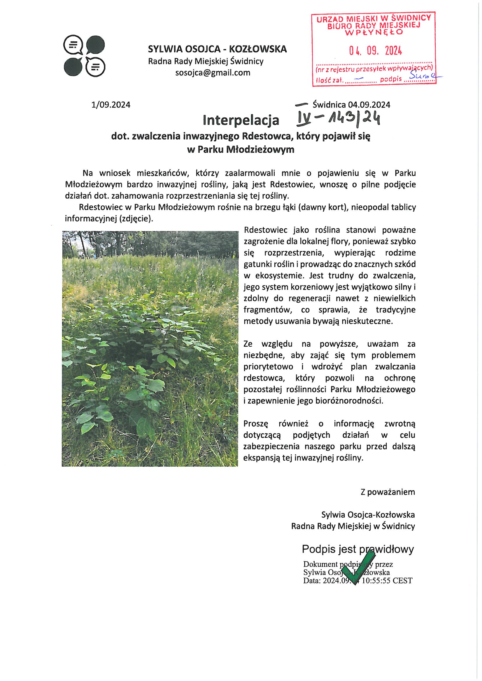 interpelacja nr IV 143 24